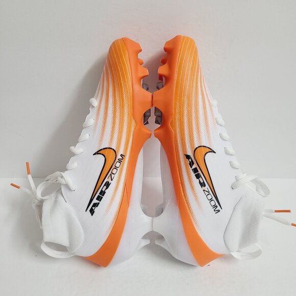 NEW Nike Air Zoom Vapor Pro 1 TB Football Cleats HM8850-103 Size 8 White Orange main image 7